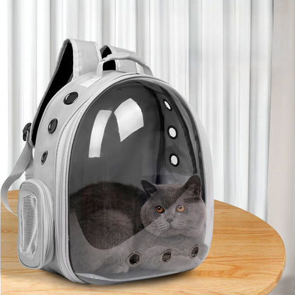 New capsule transparent cat bag breathable shoulder pet bag portable cat bag pet products wholesale