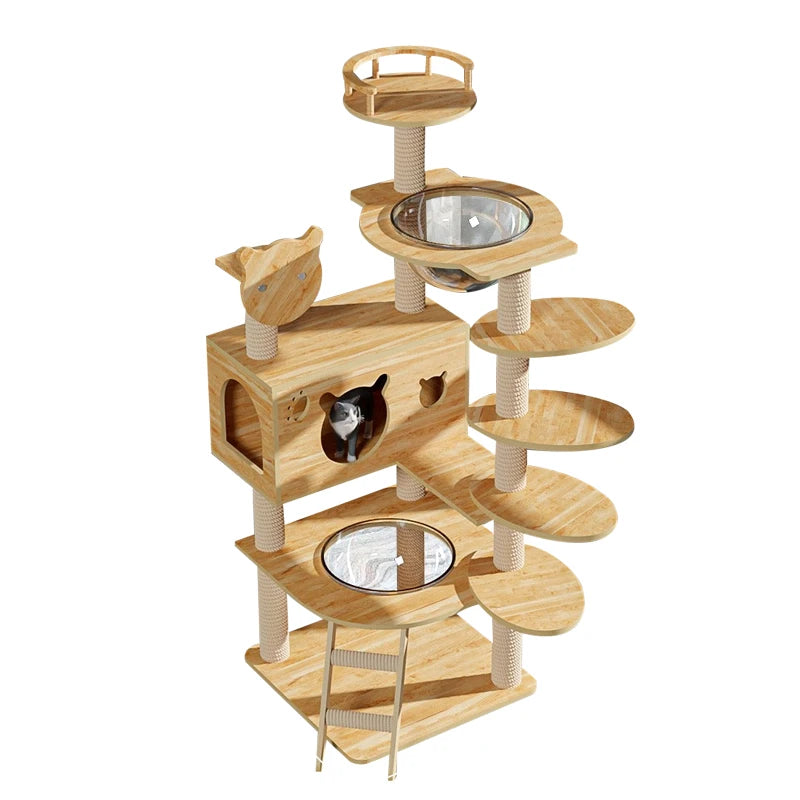 low price multi layer climbing fleece litter jumping platform cat tree