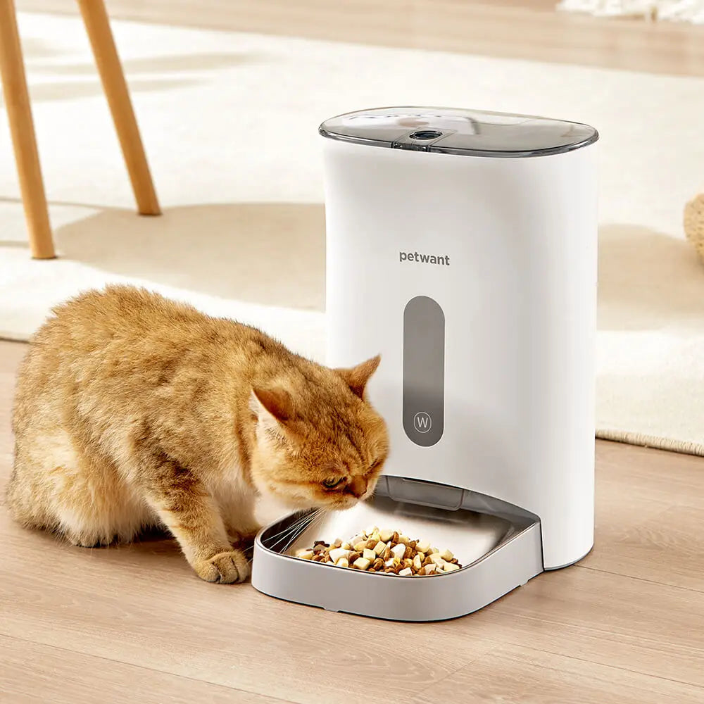 4.5L Smart Pet Feeder WIFI APP Control Dual Power Supply Auto Cat Dog Food Storage Bowls Dispenser