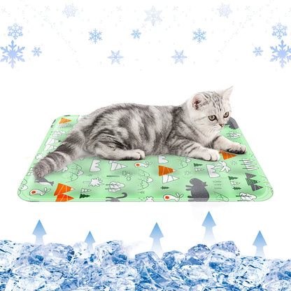 Muawu Foldable Dog Cooling Mat Pet Ice Summer Keep Cool Pet Gel Cooling Dog Mat