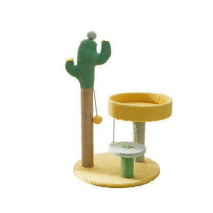 Cactus climbing cat sisal post grinding claw tool Cat nest cat jump table cat toy winter cat scratching board